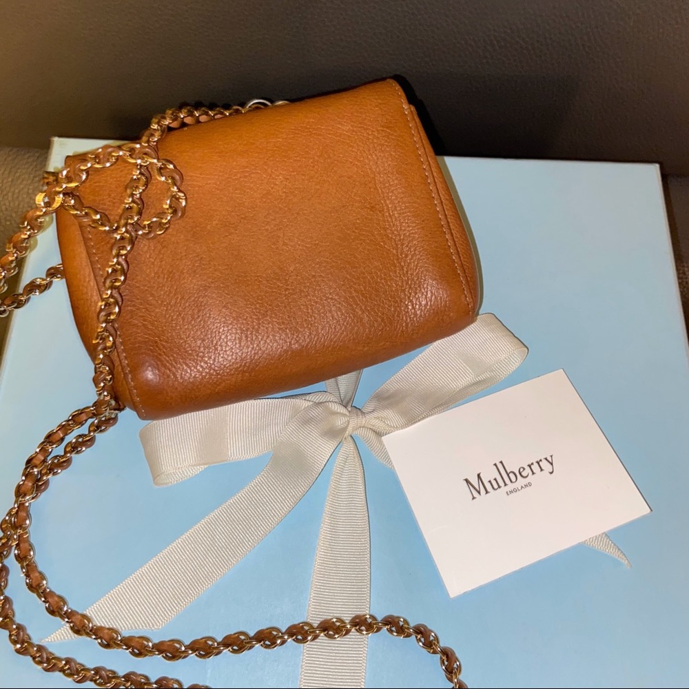 Sold Mulberry Mini Lily Natural Oak Leather - Picture 2 of 9